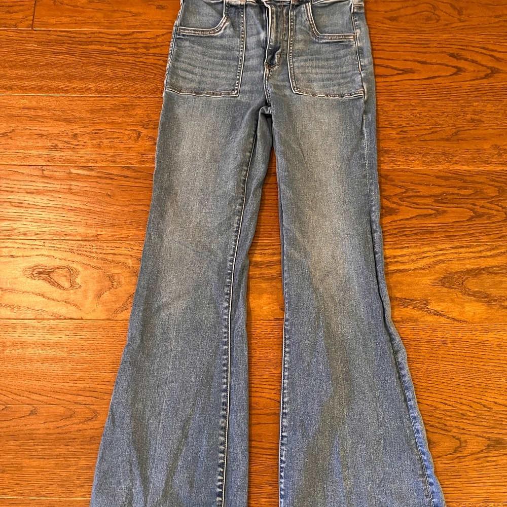 American Eagle Outfitters Light Blue Flare Jeans